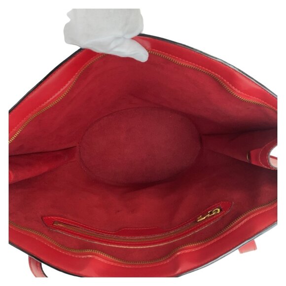 LOUIS VUITTON Red Leather Shoulder Bag - Picture 9 of 10